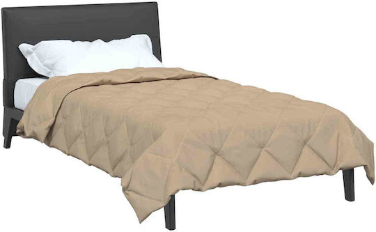 vidaXL Duvet Cover Double 200x155 Taupe #