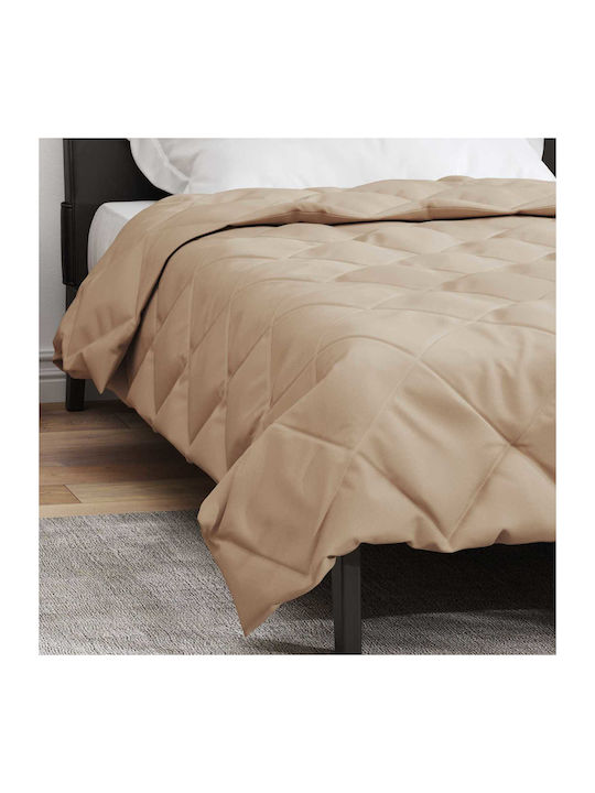 vidaXL Плик за Завивка Единичен 140x220 Taupe #