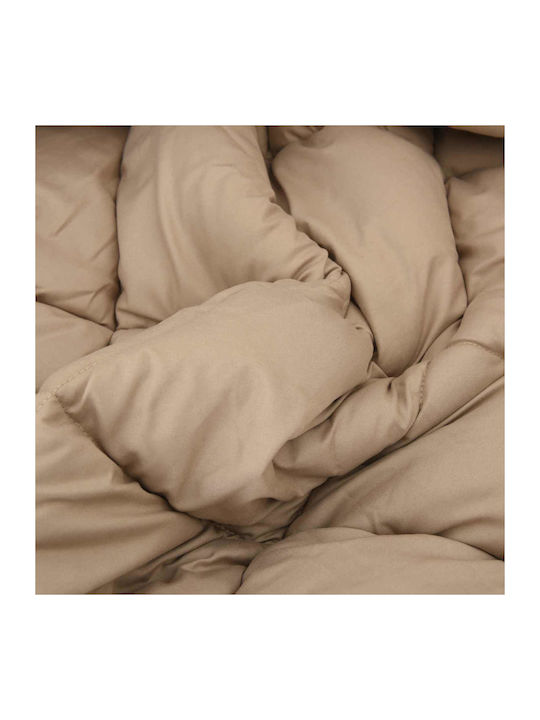 vidaXL Duvet Cover Queen 220x240 Anthracite, Tan