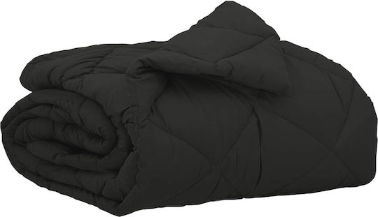 vidaXL Плик за Завивка Единичен 140x200 Черно
