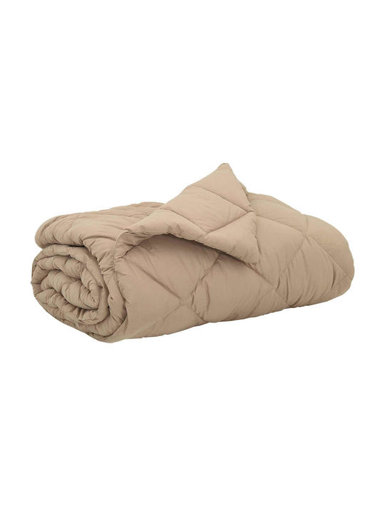vidaXL Плик за Завивка Кинг Сайз 220x200 Taupe