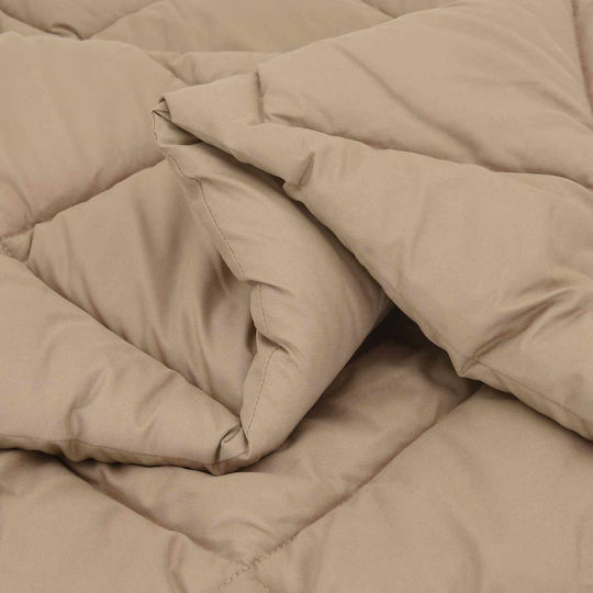 vidaXL Duvet Cover Double 200x155 Taupe #