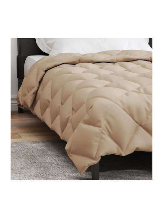 vidaXL Плик за Завивка Двоен 200x155 Taupe #
