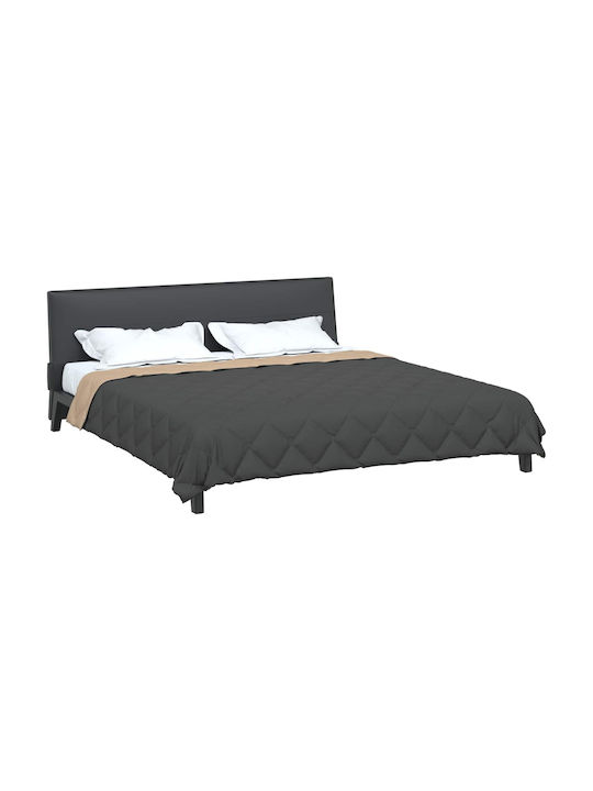 vidaXL Плик за Завивка Двоен 200x200 Anthracite, Tan