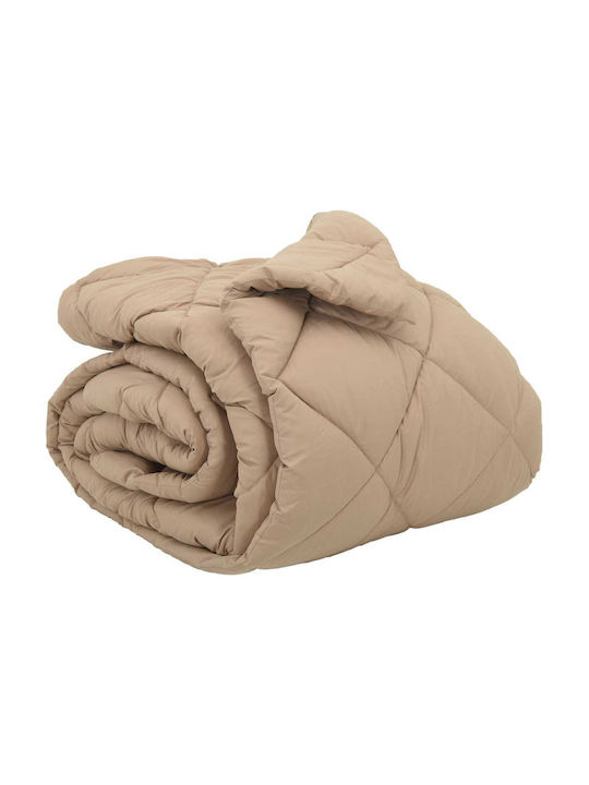vidaXL Плик за Завивка Двоен 200x200 Taupe
