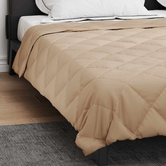 vidaXL Duvet Cover Queen 220x240 Taupe