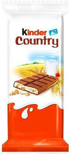Kinder Country Σοκολάτα Φουντούκι 23.5gr 20τμχ