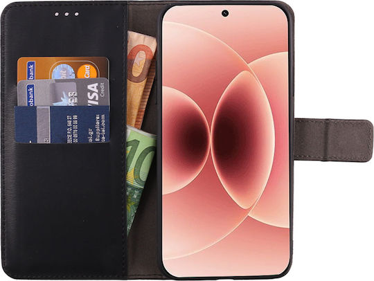 Volte-Tel Book Δερματίνης / Σιλικόνης Μαύρο (Xiaomi 17)