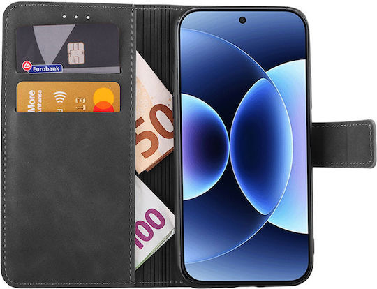 Lime Essential Magnet Книга Изкуствена кожа Сив (Xiaomi 17 Pro Max)