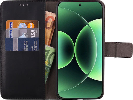 Volte-Tel Buchen Sie Synthetisches Leder / Silikon Schwarz (Xiaomi 17 Pro Max)