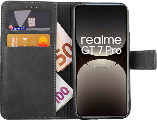 Lime Essential Magnet Buchen Sie Synthetisches Leder Gray (Realme GT 7 Pro)