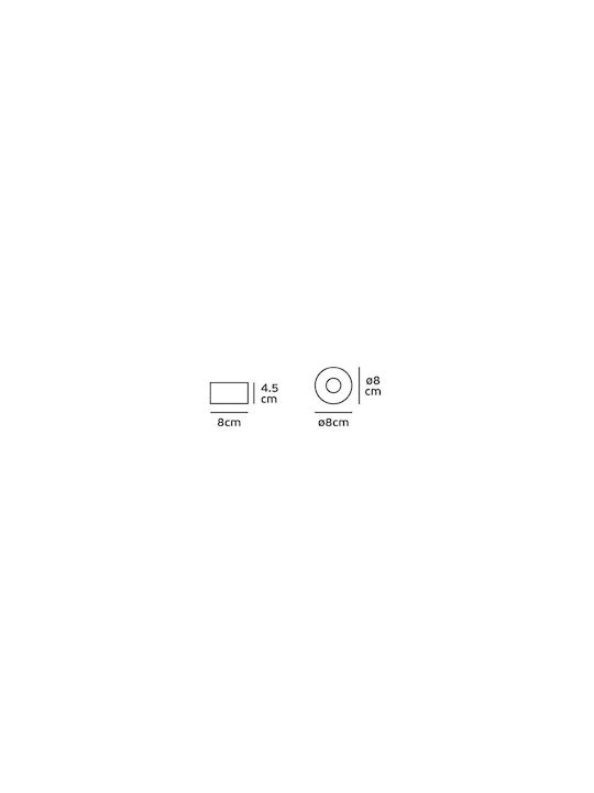 VK Lighting Outdoor Ceiling Spot with Integrated LED in White Color 64174-086721
