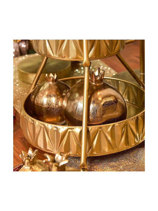 Fylliana Fl21111 Tabletop Lucky Charm Pomegranate Gold made of Metal 14x14cm 1pcs