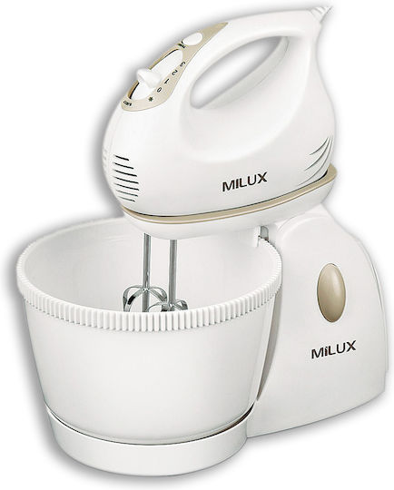 Milux Mixer with Plastic Container 2.5lt 200W White