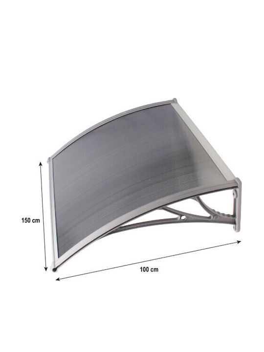 Home & Camp Polycarbonat Kapuzinerdach Tür/Fenster P150xB100cm