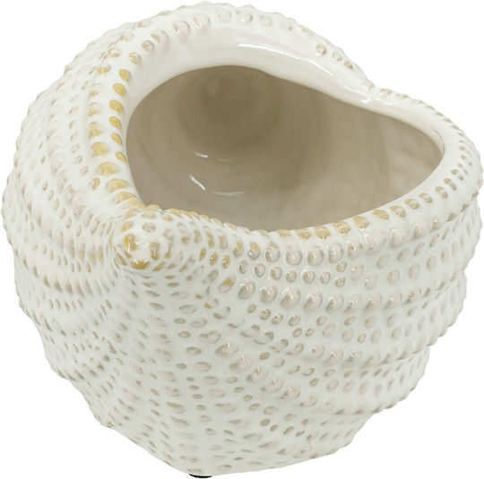 Artekko Κασπώ Κεραμικό Λευκό 24x16.5x14εκ.