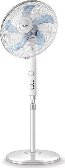 Izzy IZ-9020 Pedestal Fan 70W Diameter 40cm White