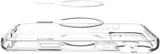Spigen Ultra Hybrid MagFit Rückseite Umschlag Silikon / Kunststoff 2mm Transparent Tiefblau (iPhone 17 Pro Max)