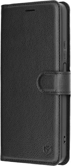 Techsuit Folio Umschlag Rückseite Leder Schwarz (Honor 400)
