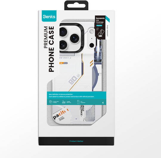 Benks Dynamic Magnetic Mecha Case E069 Iphone 17 Pro White Camera Control Button