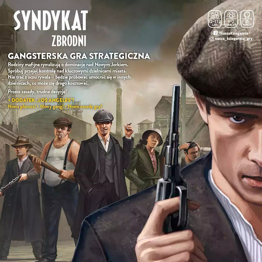 Board Game Crime Syndicate for 1-2 Players 12+ Years Old (PL) Nasza Ksiegarnia