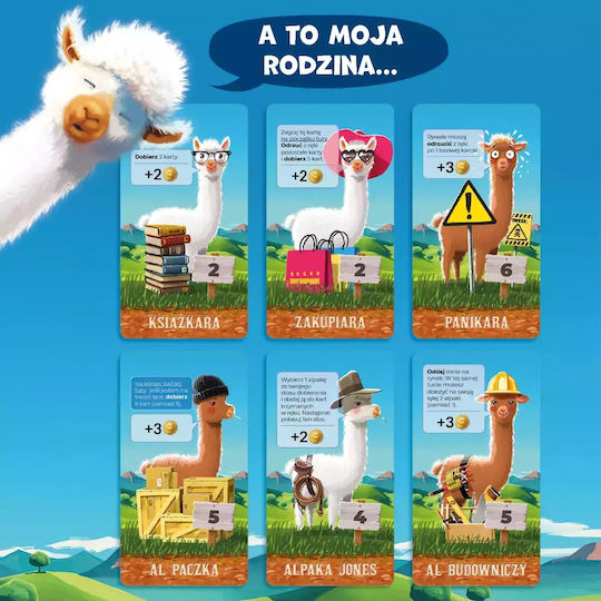 Board Game Alpacas for 2-4 Players 8+ Years Old (PL) Nasza Ksiegarnia