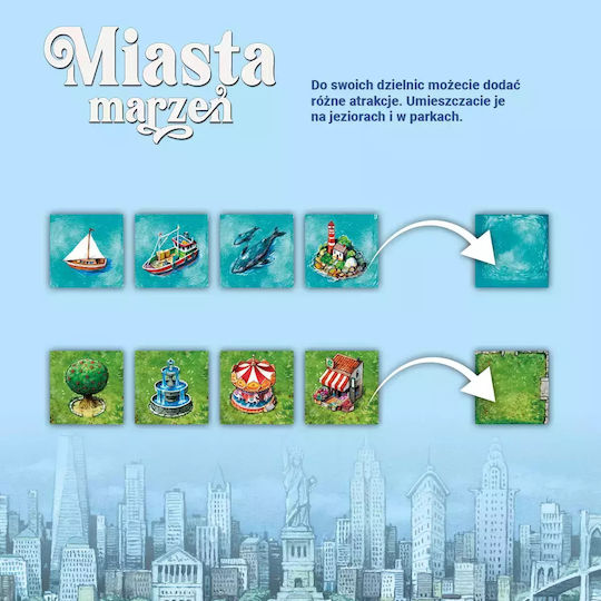 Board Game Cities of Dreams for 2-4 Players 10+ Years Old (PL) Nasza Ksiegarnia