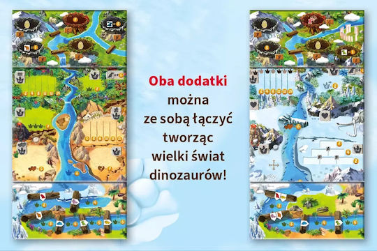Game Expansion Draftosaurus 2 Pterodactyls and Plesiosaurs for 2-5 Players (PL) Nasza Ksiegarnia