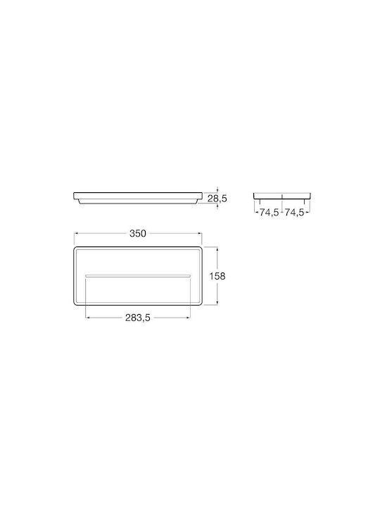 Roca Set Accesorii Pentru Baie Din Plastic Alb