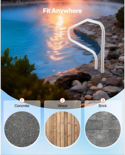 Vevor Pool Accessories made of Stainless Steel 122x81.3cm White