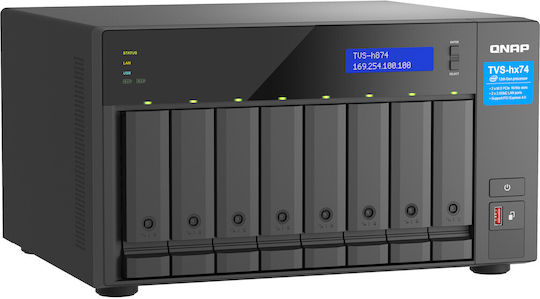 QNap NAS Tower με 3 θέσεις για HDD/SSD και 2 θύρες Ethernet (TVS-h874-i7-32G)