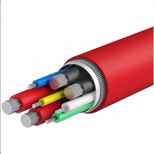 OnePlus USB 2.0 Cable USB-C male - USB-C 150W Κόκκινο 1m DL152 Bulk