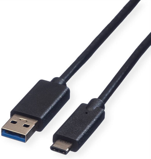 Roline USB 3.1 Cable USB-C male - USB-A Black 1m (11.02.9011)