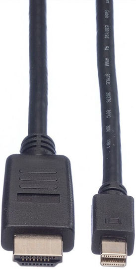 Roline Cable mini DisplayPort male - HDMI male 3m Black (11.99.5792)