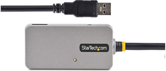 StarTech USB Хъб с 3 Порта USB 2.0 с Връзка USB-A Сребрист