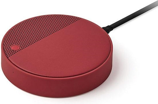 Lexon Oslo Energy Bluetooth Speaker 5W with Battery Life up to 3 hours Dark Red