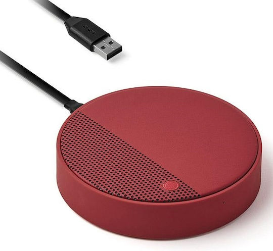 Lexon Oslo Energy Bluetooth Speaker 5W with Battery Life up to 3 hours Dark Red
