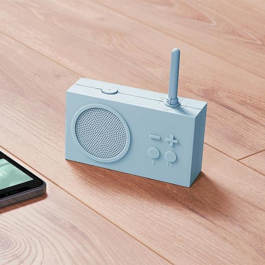 Lexon Tykho 3 Φορητό Ραδιόφωνο Επαναφορτιζόμενο με Bluetooth Μπλε Ανοιχτό