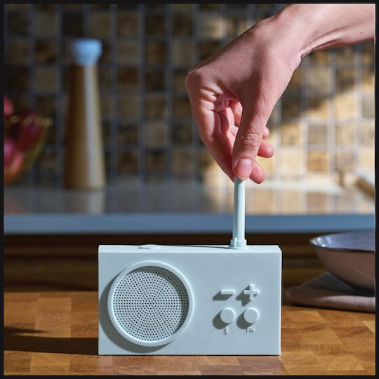 Lexon Tykho 3 Φορητό Ραδιόφωνο Επαναφορτιζόμενο με Bluetooth Μπλε Ανοιχτό