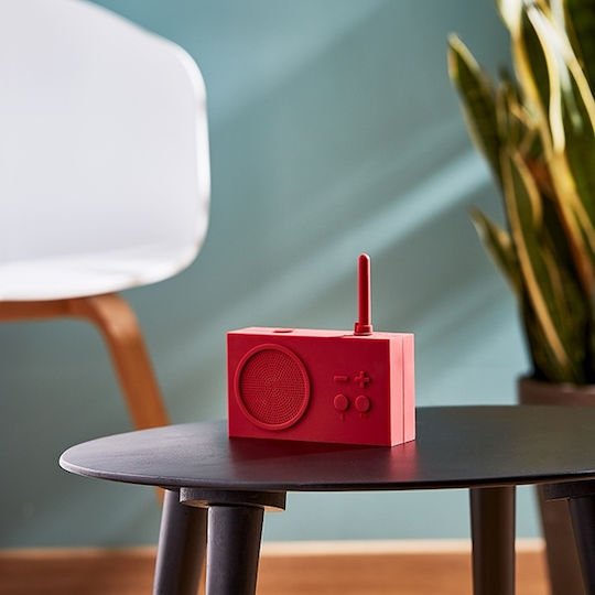Lexon Tykho 3 Tragbares Radio mit Bluetooth Rot