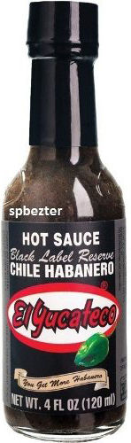 El Yucateco Salsa Picante Negra Chile Habanero Sauce 120ml