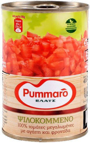 Pummaro Ψιλοκομένο Τοματάκι Ψιλοκομμένη Τομάτα (Κονκασέ) 400gr