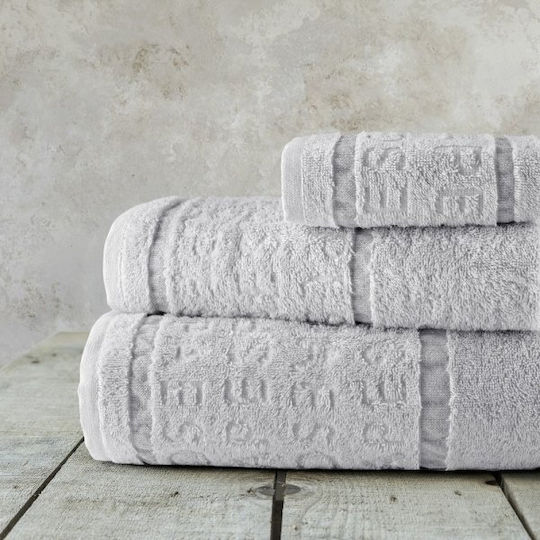 Nima Bath Towel Set 3pcs Spa Gray Weight 480gr/m²