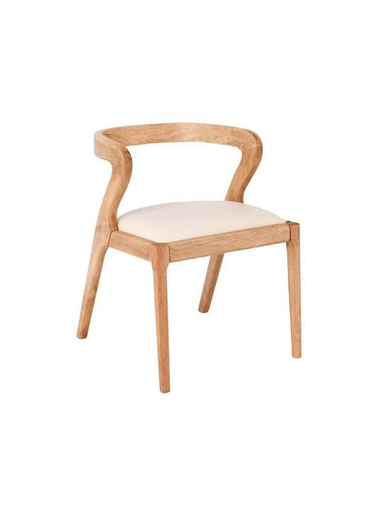 Avery Scaune Sala de mese Natural, Ecru 2buc 50x55x72buc