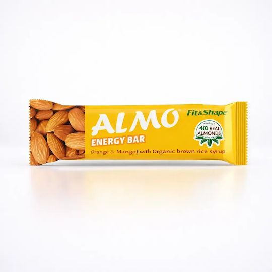 Fit Organic Almo Bar Energy / Nuts with Orage/Mango (1x40gr) 40gr