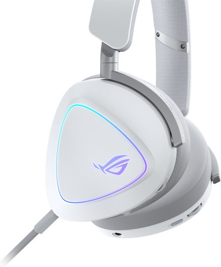 Asus ROG Delta II Wireless Over Ear Gaming Headset with Connection Bluetooth / USB White