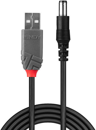 Lindy USB 2.0 Kabel USB-A-Stecker - DC Schwarz 1.5m 70267