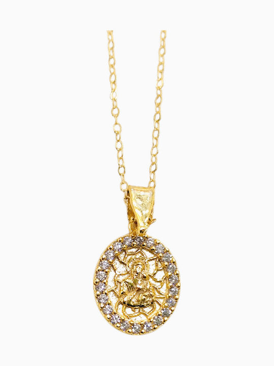 Κολιέ Κωνσταντινάτο Ασημένιο Επιχρυσωμένο Silver 925