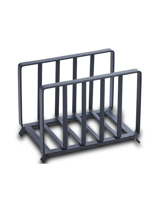 Nava Metallic Napkin Holder Black 14cm 10-186-033