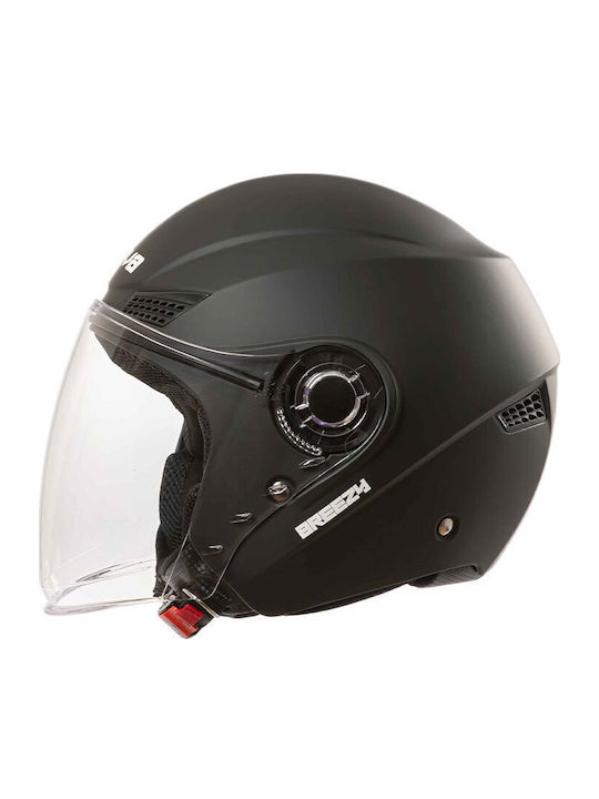 Nova Racing OF851 Breezy Matt Black Κράνος Μηχανής Jet ECE 22.06